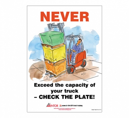 Fork Lift Safety Poster - Load Capacity